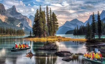 Alberta canada lac maligne cri
