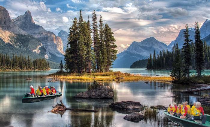 Alberta canada lac maligne cri